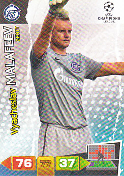 Vyacheslav Malafeev Zenit Petersburg 2011/12 Panini Adrenalyn XL CL #266